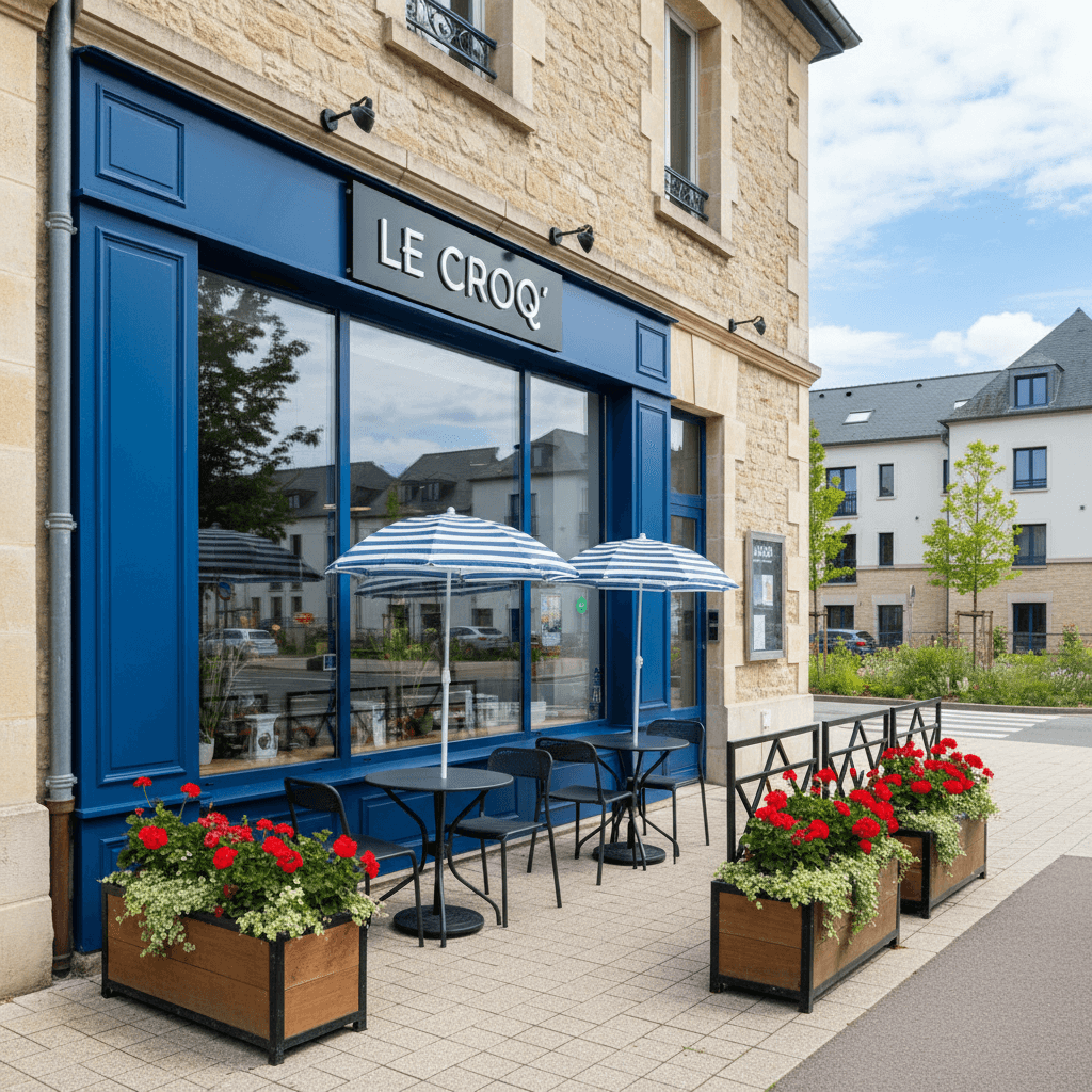 Fast-food 52m² à Nantes : terrasse - licence IV