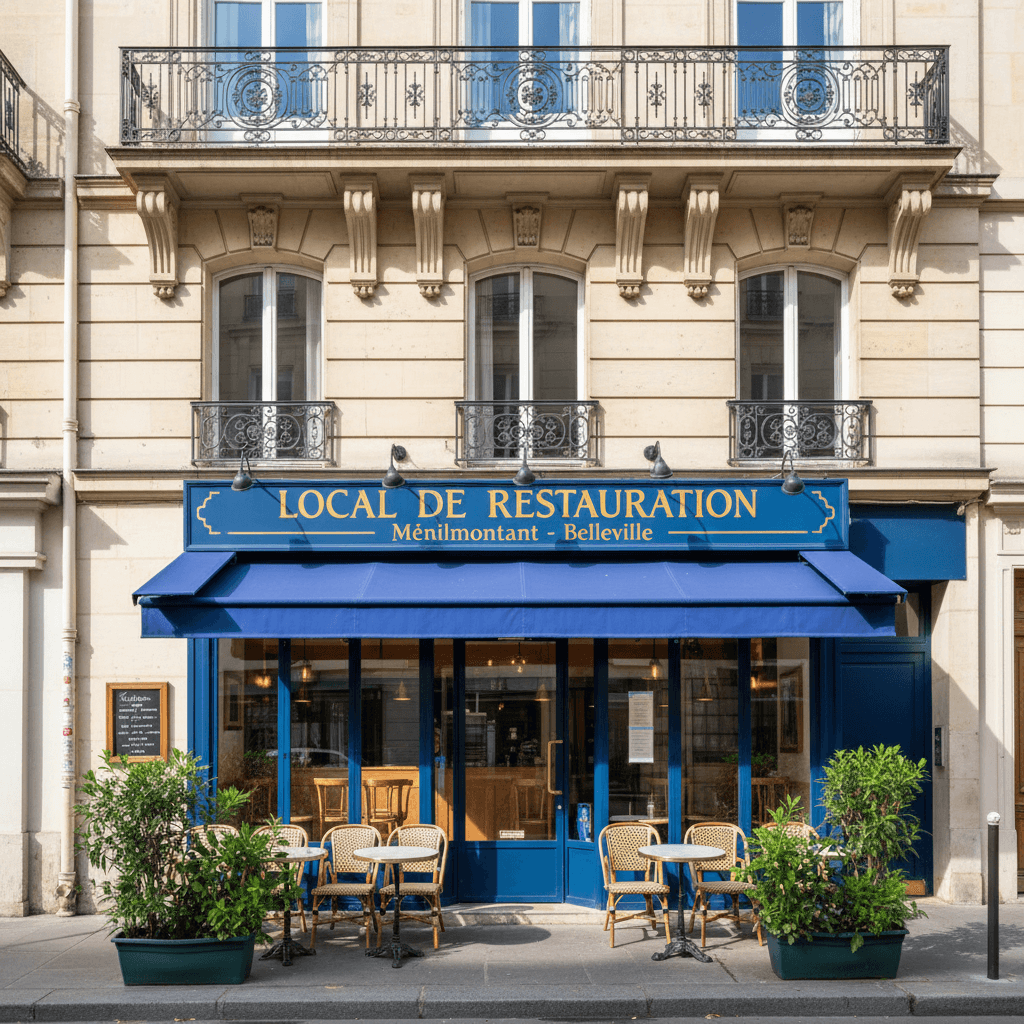 Local de Restauration à Ménilmontant - Belleville - Image 1