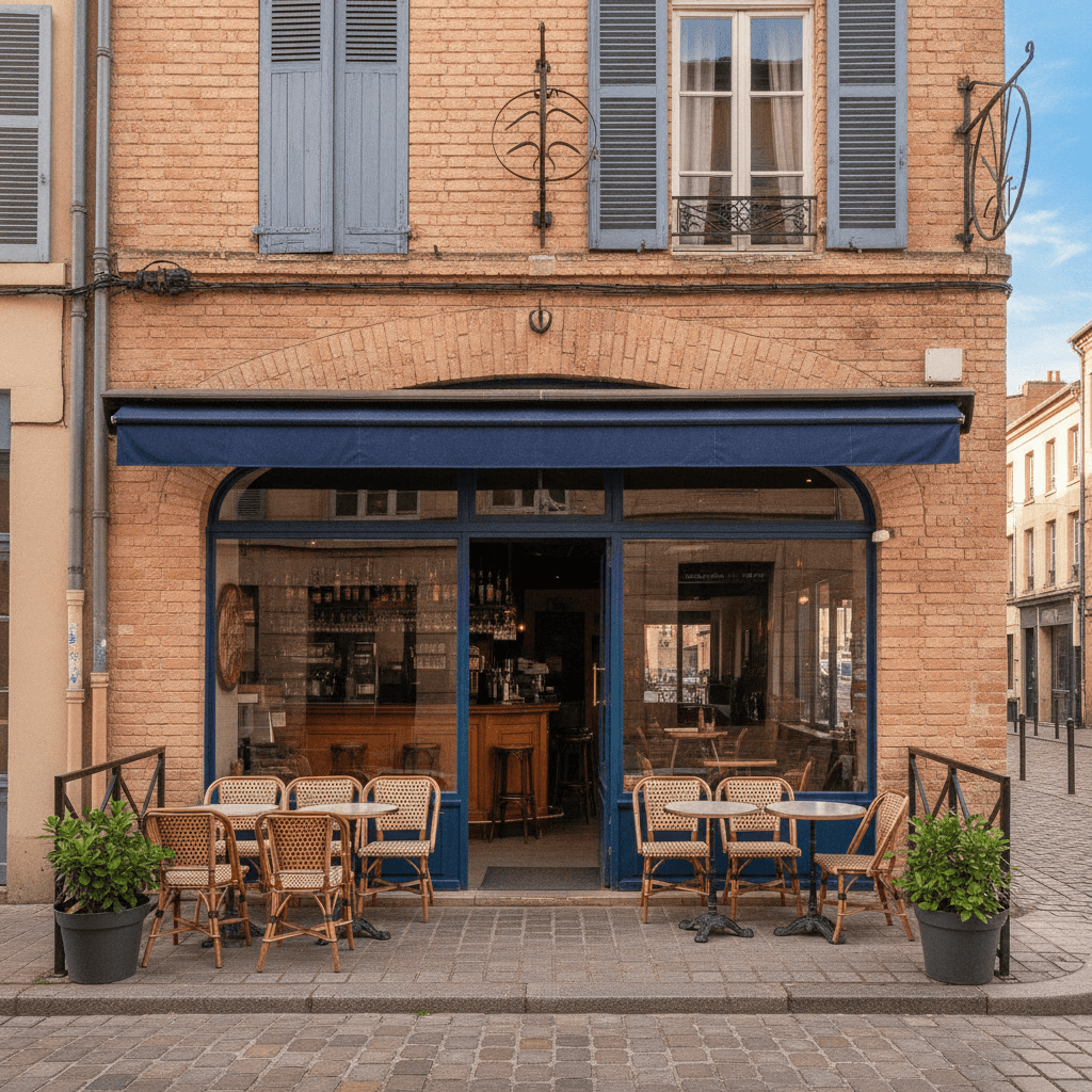 Bar-brasserie 48m² à Toulouse : terrasse - licence IV