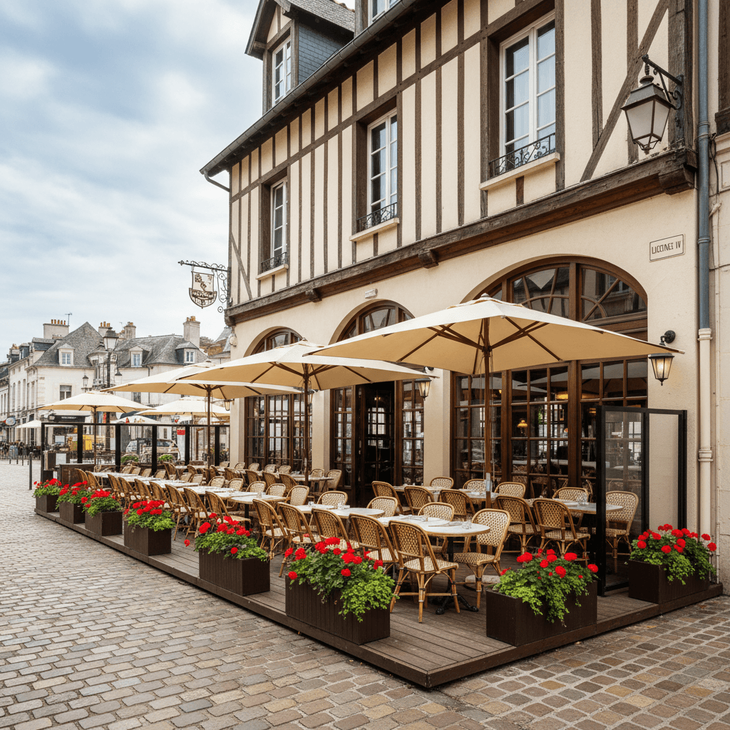 Restaurant à Deauville : terrasse - licence IV - Image 1