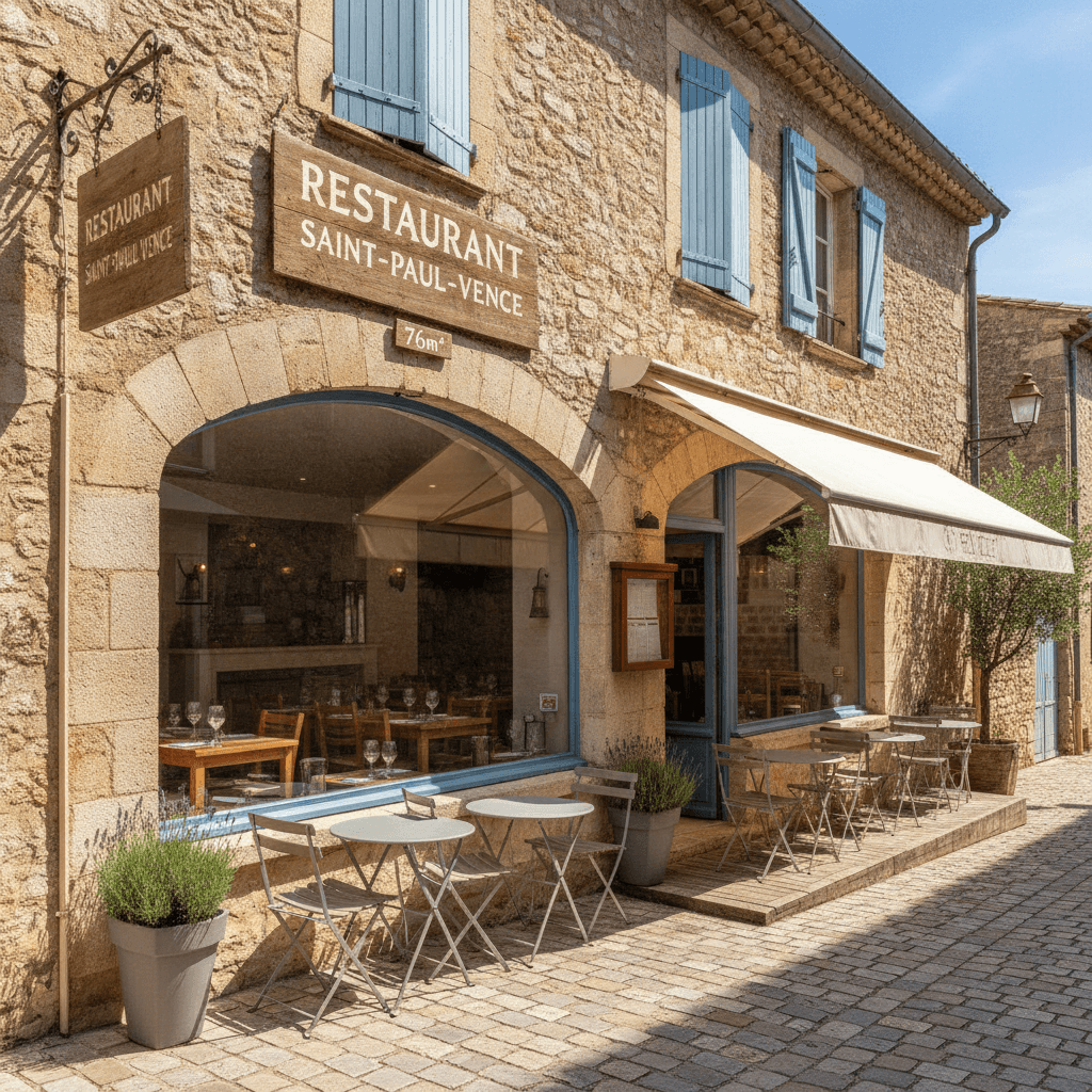 Restaurant 76m² à Saint-Paul-De-Vence : extraction - Image 1