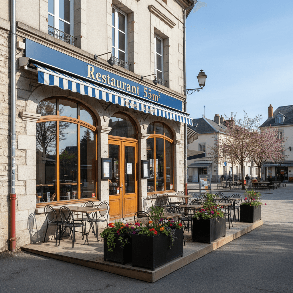 Restaurant 55m² à Vif : terrasse - licence IV - Image 1