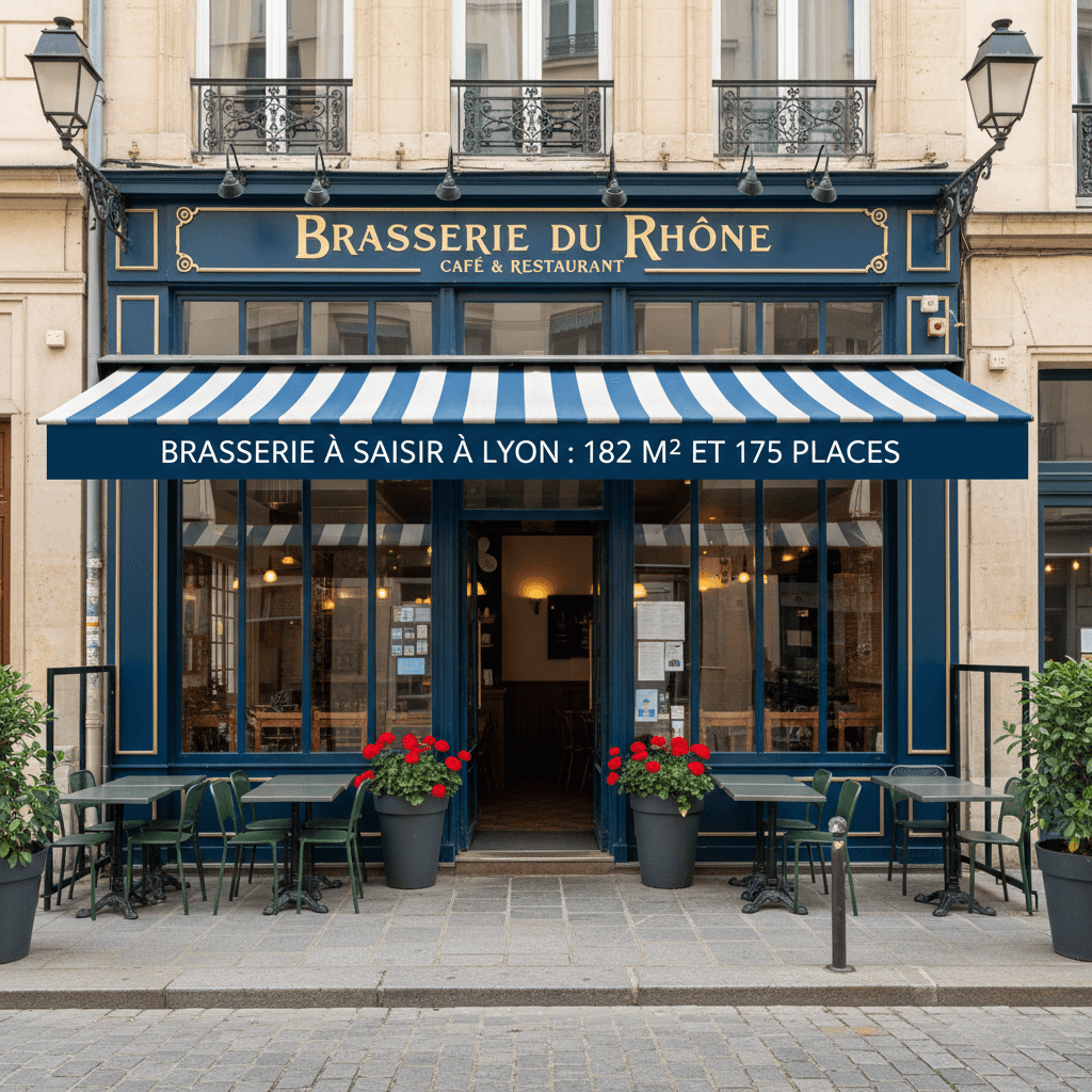 Bar-brasserie 182m² à Lyon : terrasse - licence IV