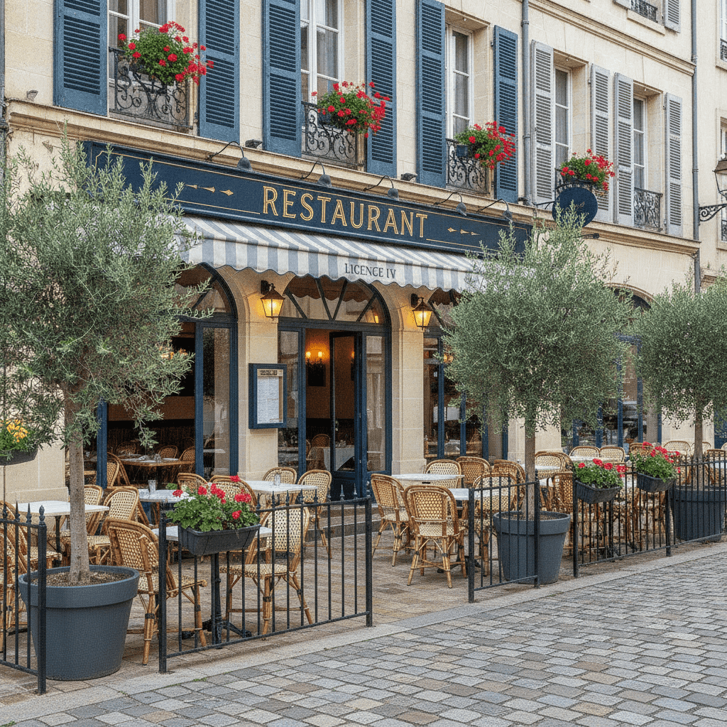 Restaurant 200m² à Sainte-Marie : terrasse - licence IV - Image 1