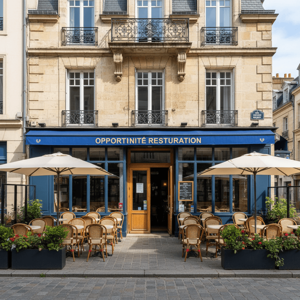 Bar-brasserie 90m² à Angers : terrasse - licence IV