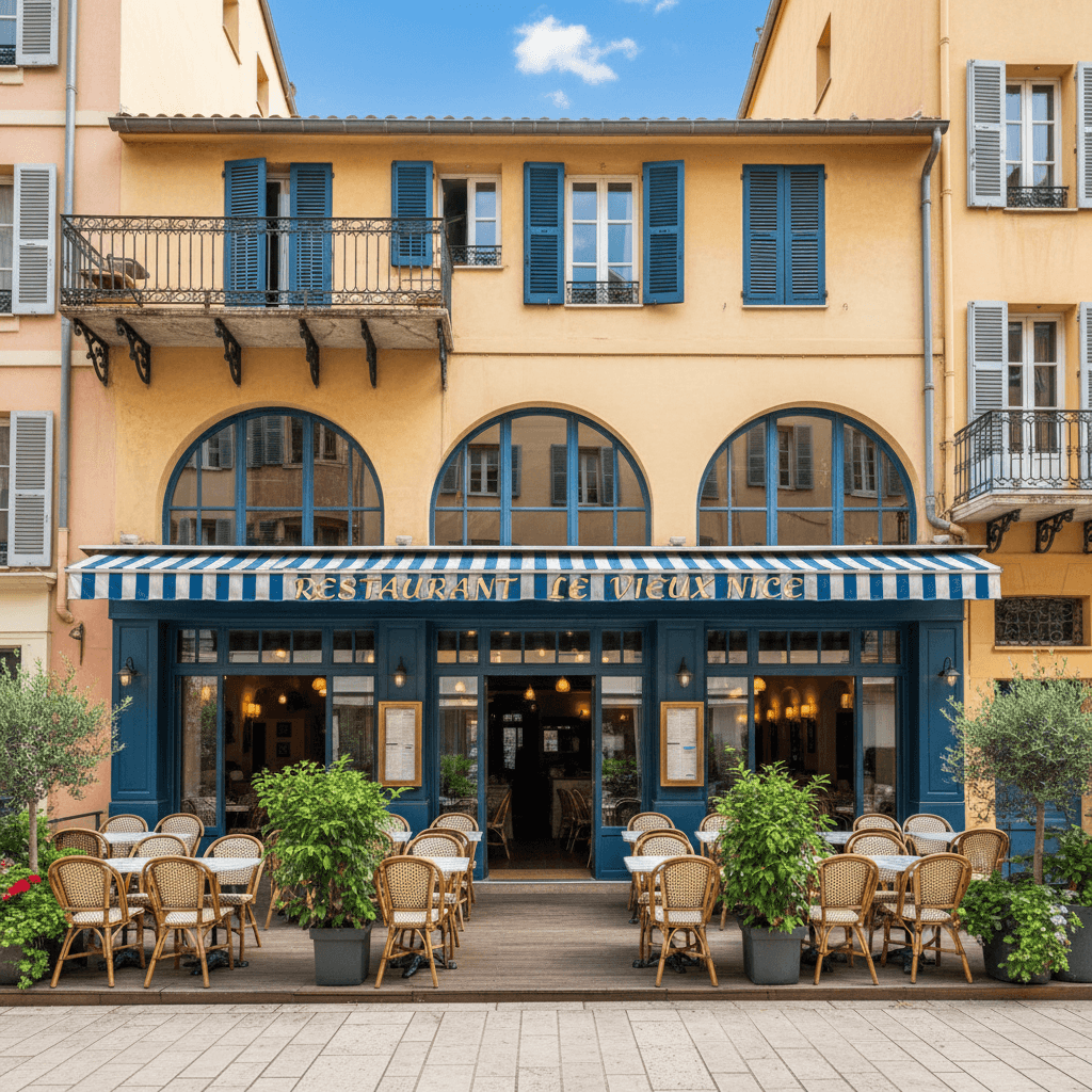 Restaurant 180m² à Nice : terrasse - licence IV