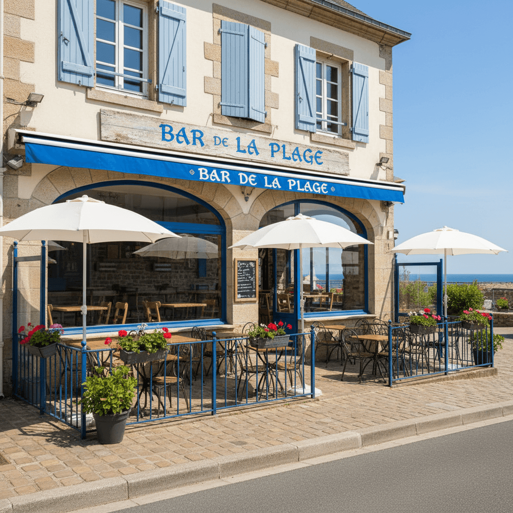Bar-brasserie à Saint-Cast-Le-Guildo : terrasse - licence IV - Image 1