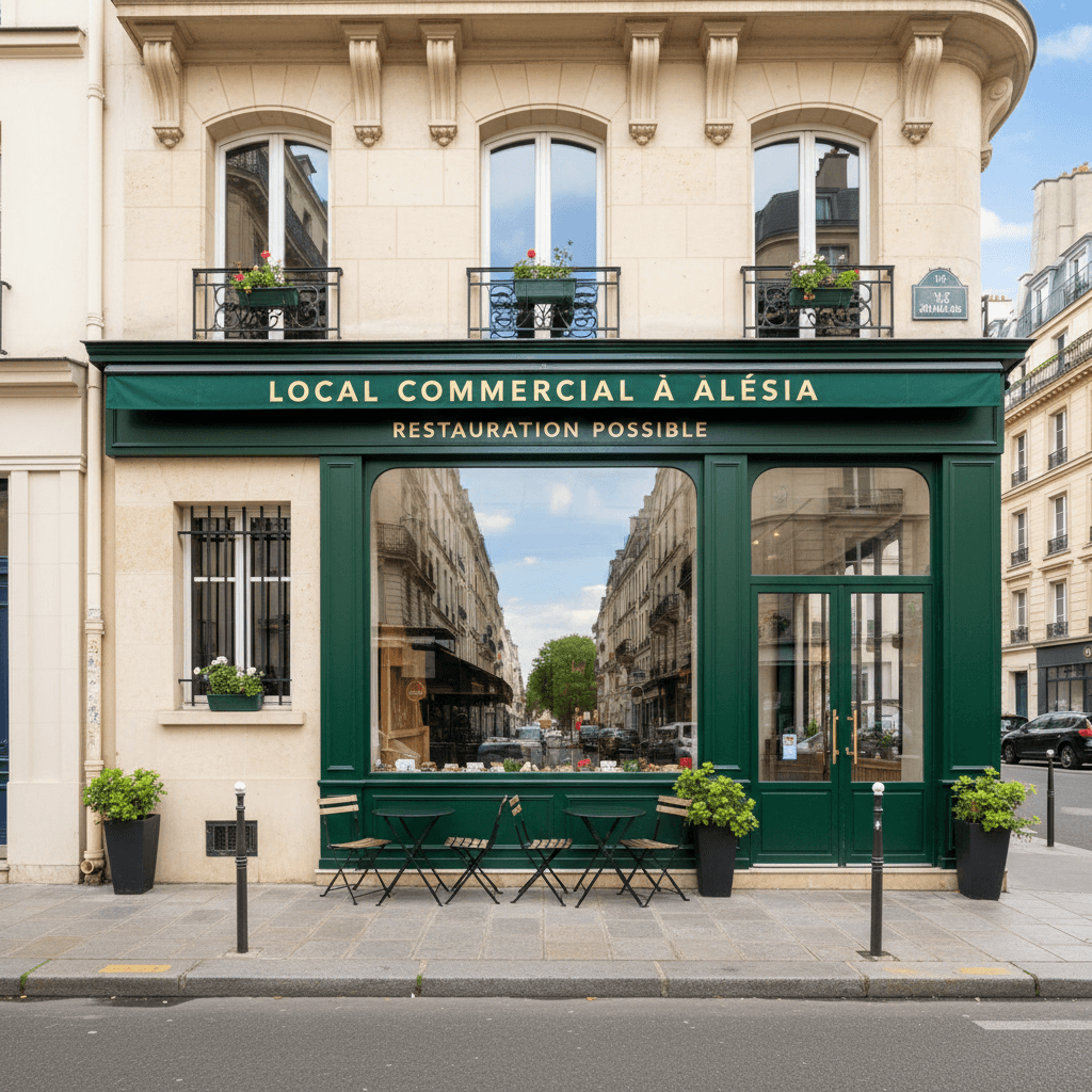 Local Commercial à Alesia - Restauration Possible - Image 1
