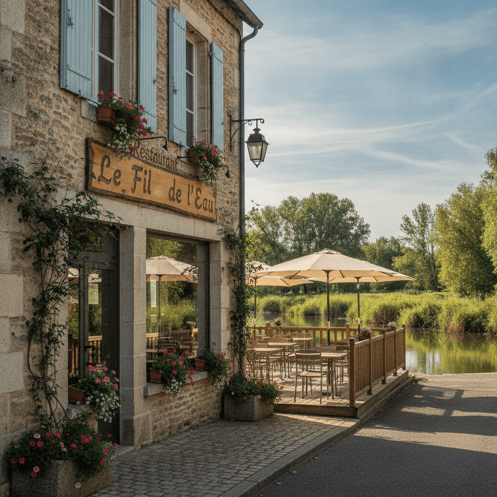 Restaurant 364m² à Les Velluire-sur-Vendée : terrasse - licence IV - Image 1