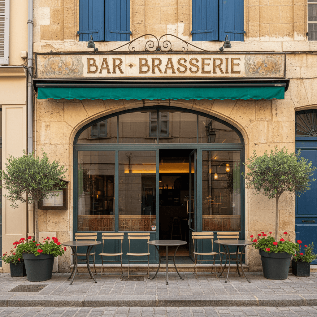 Bar-brasserie 35m² à Marseille : terrasse - licence IV