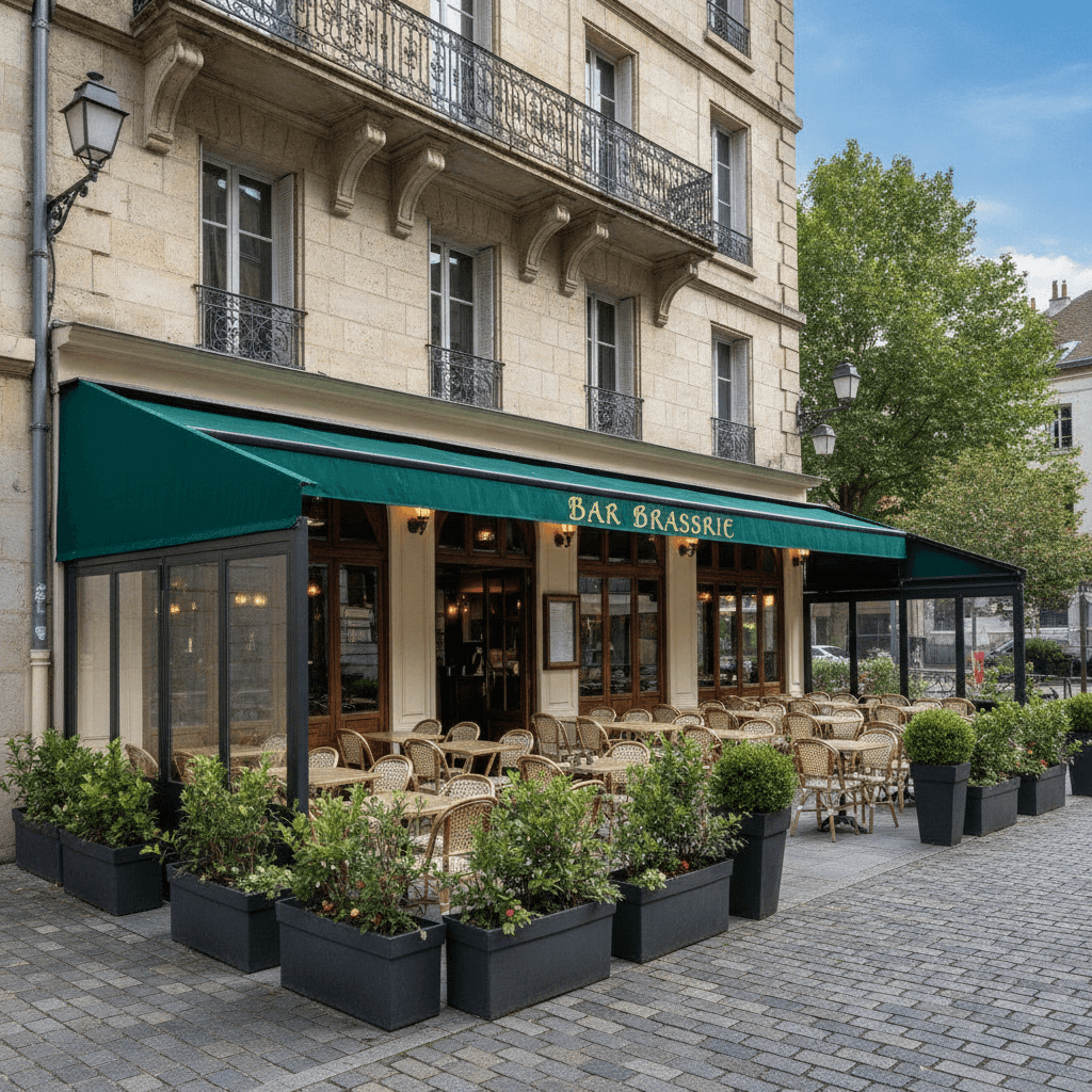 Bar-brasserie 150m² à Crolles : terrasse - licence IV - Image 1