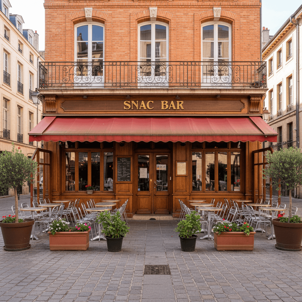 Snack à TOULOUSE : terrasse - cuisine équipée - Image 1