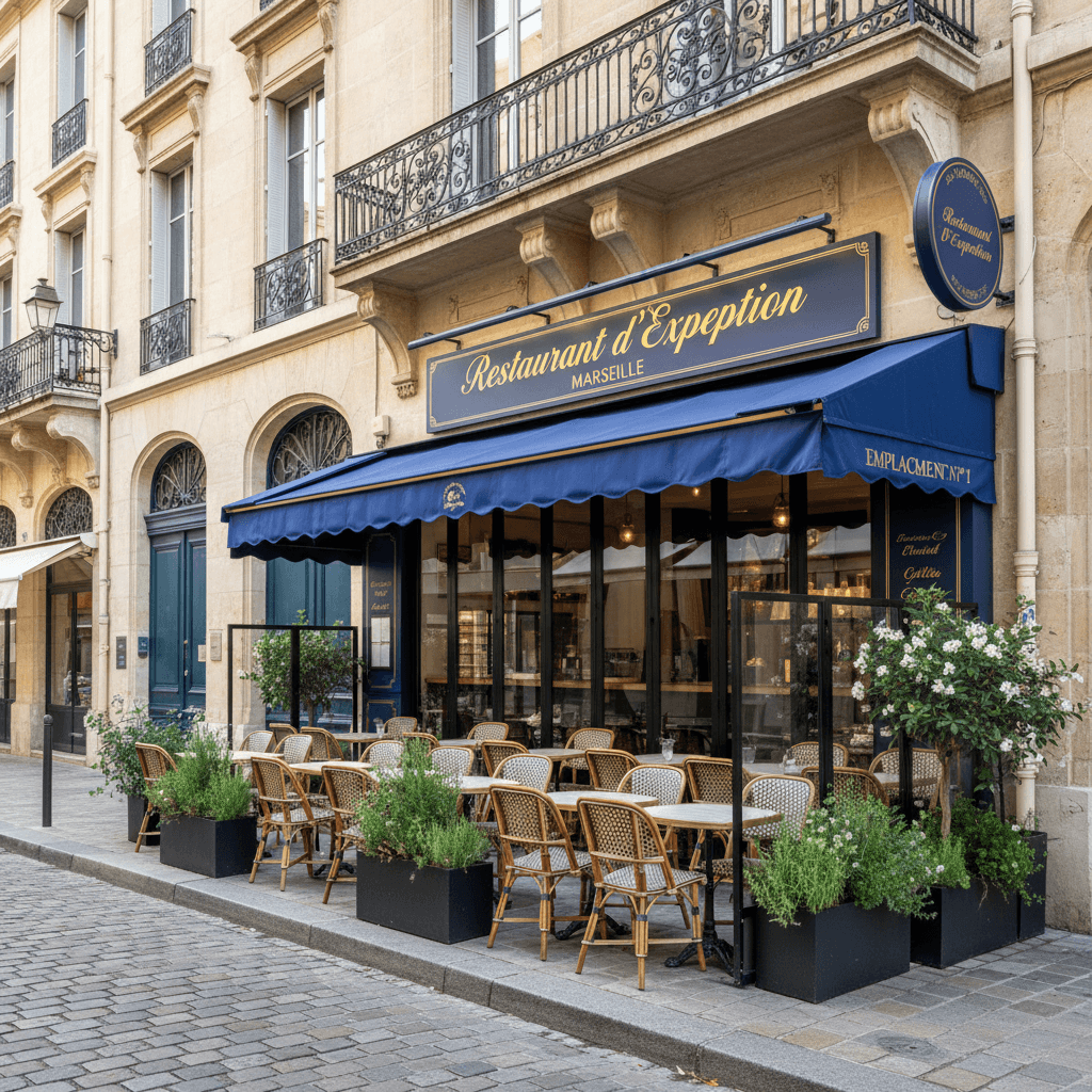 Restaurant à Marseille : terrasse - licence IV - Image 1