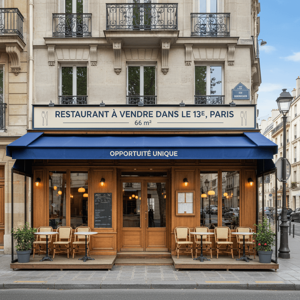 Restaurant à vendre dans le 13e, Paris - 66 m²