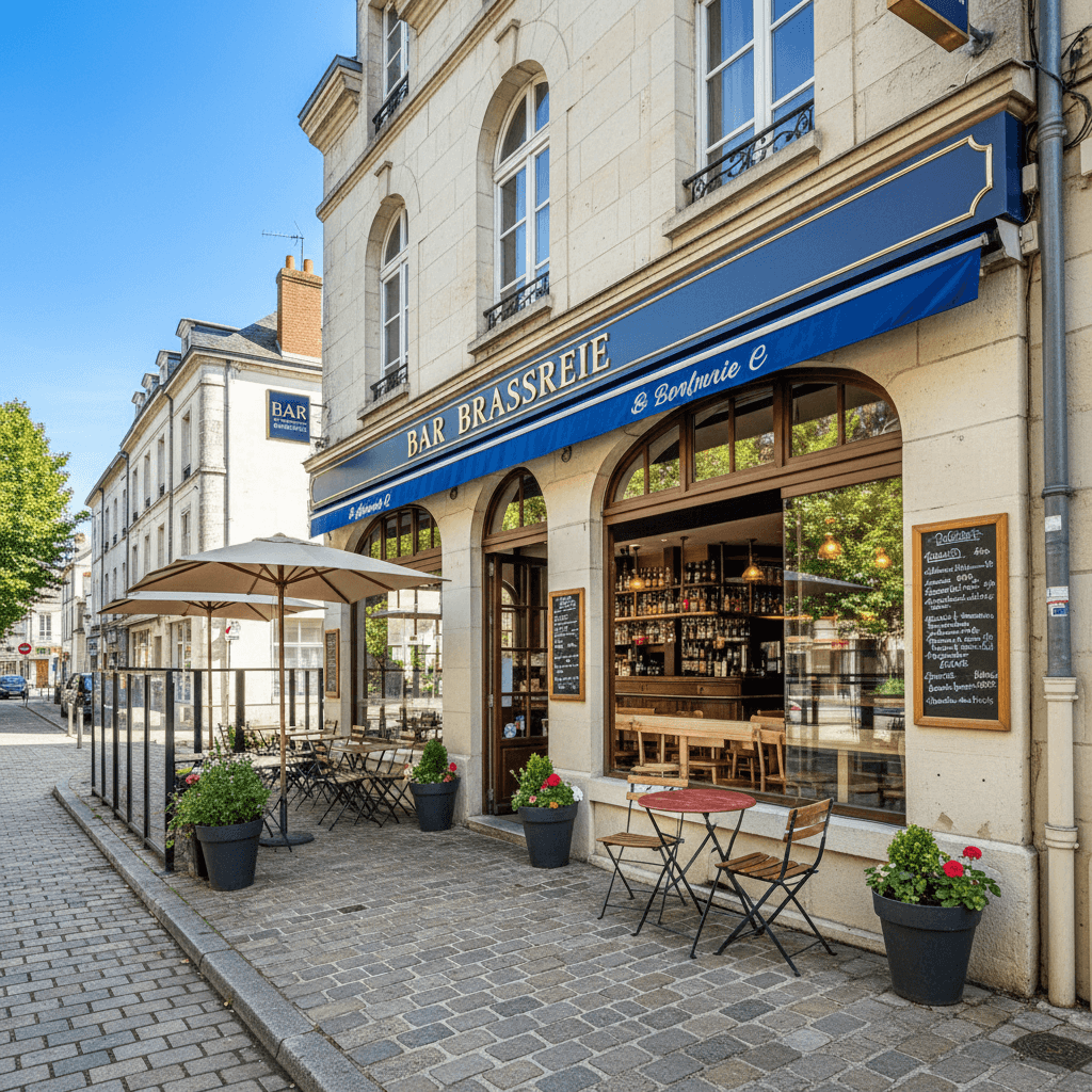 Bar-brasserie à Écouflant : terrasse - licence IV - Image 1