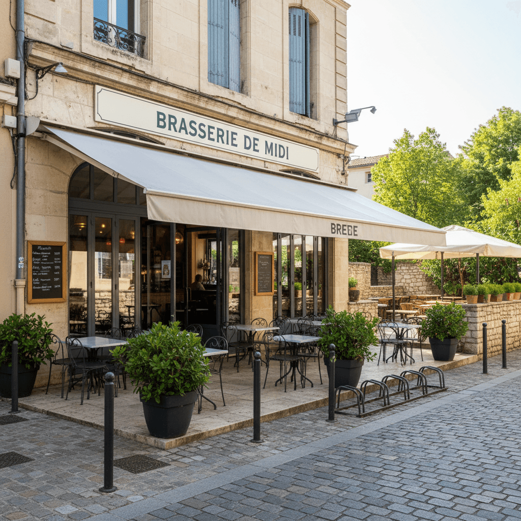 Bar-brasserie 250m² à Montpellier : terrasse - licence IV