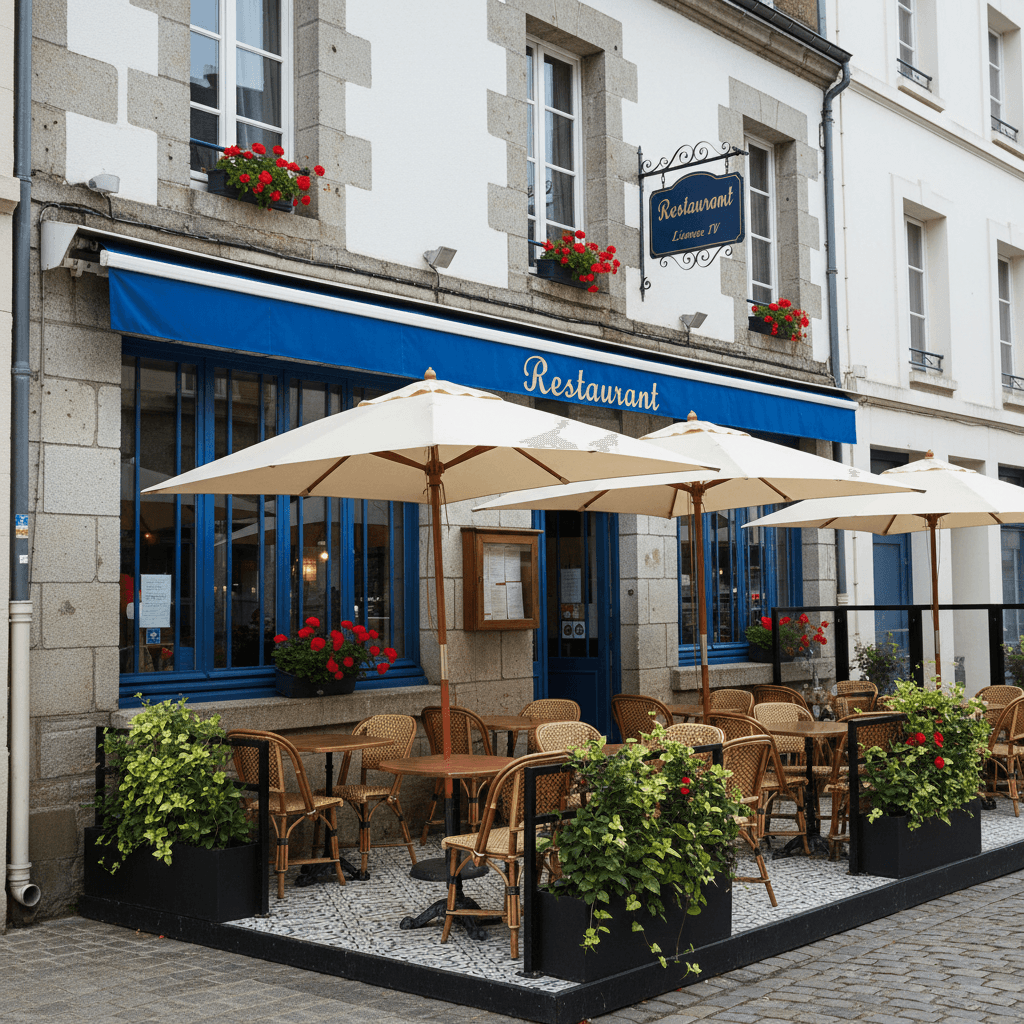 Restaurant à Cherbourg-En-Cotentin : terrasse - licence IV - Image 1