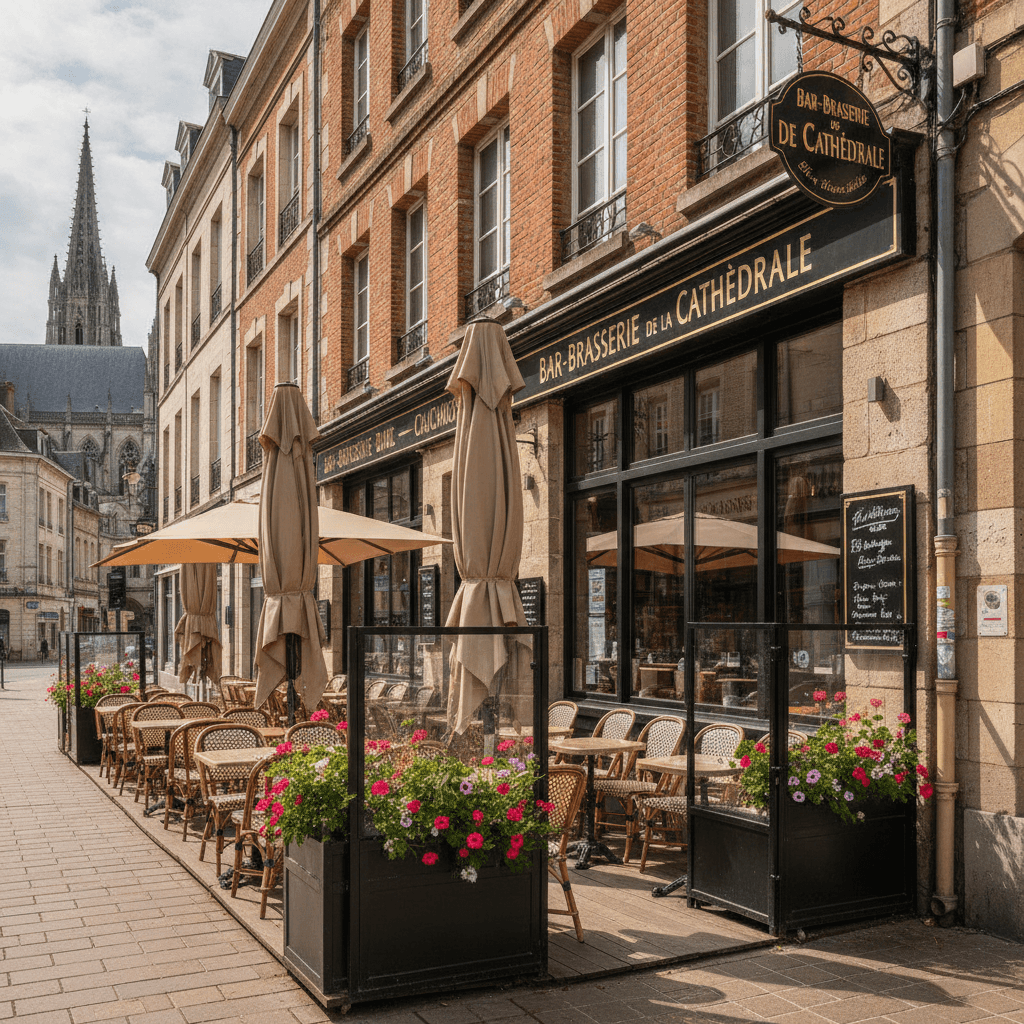 Bar-brasserie 220m² à Amiens : terrasse - licence IV - Image 1