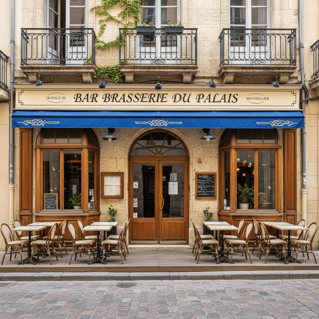 Bar-brasserie 60m² à Montpellier : terrasse - licence IV - Image 1