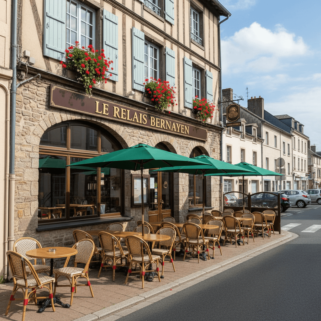 Bar-brasserie 550m² à Bernay : terrasse - licence IV - Image 1