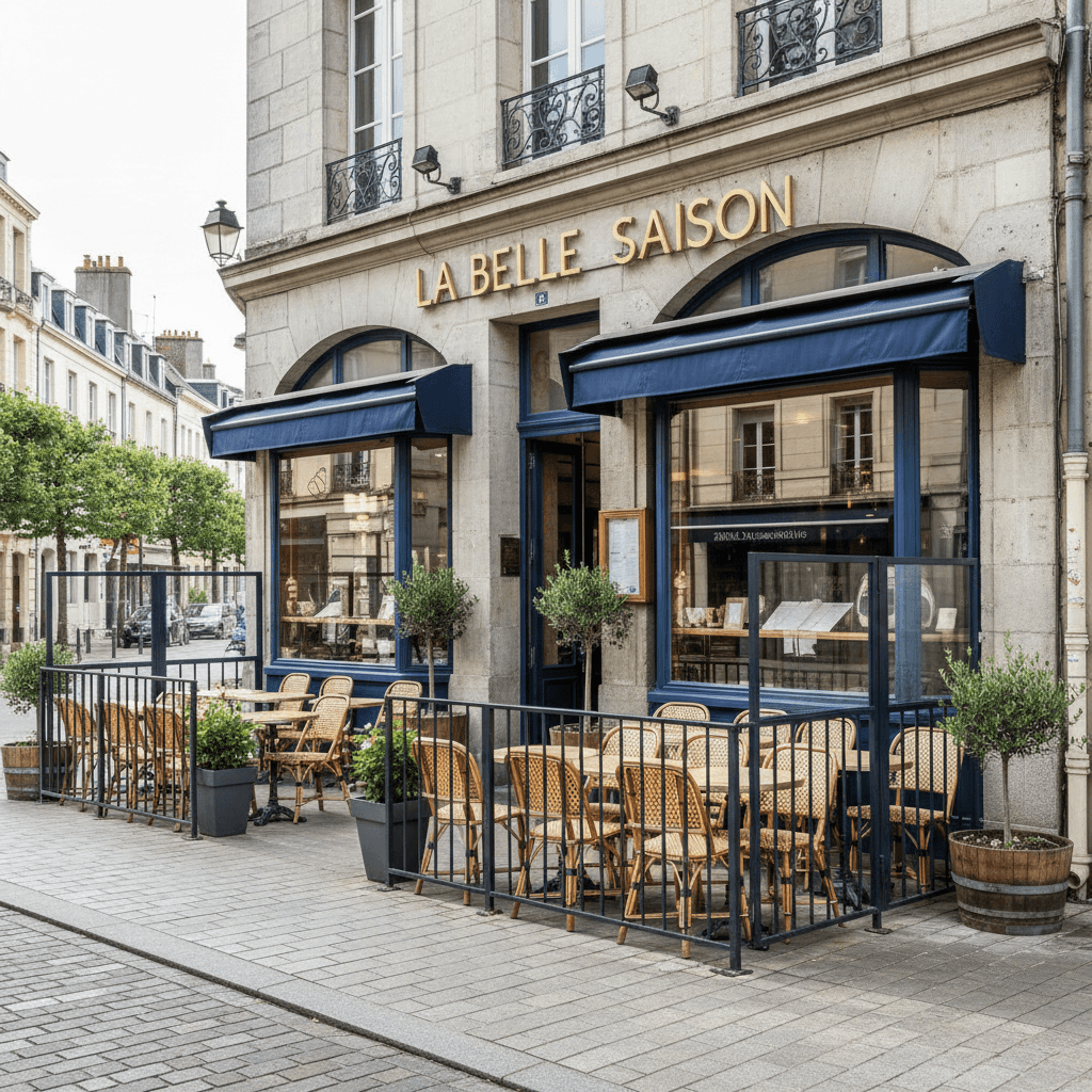Restaurant 85m² à Rennes : terrasse - extraction