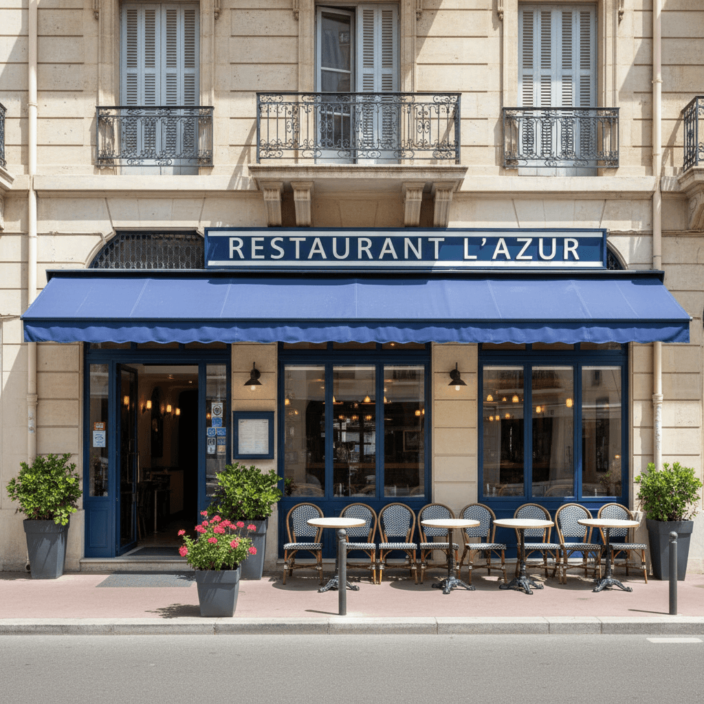 Restaurant à Cannes : terrasse - extraction - Image 1