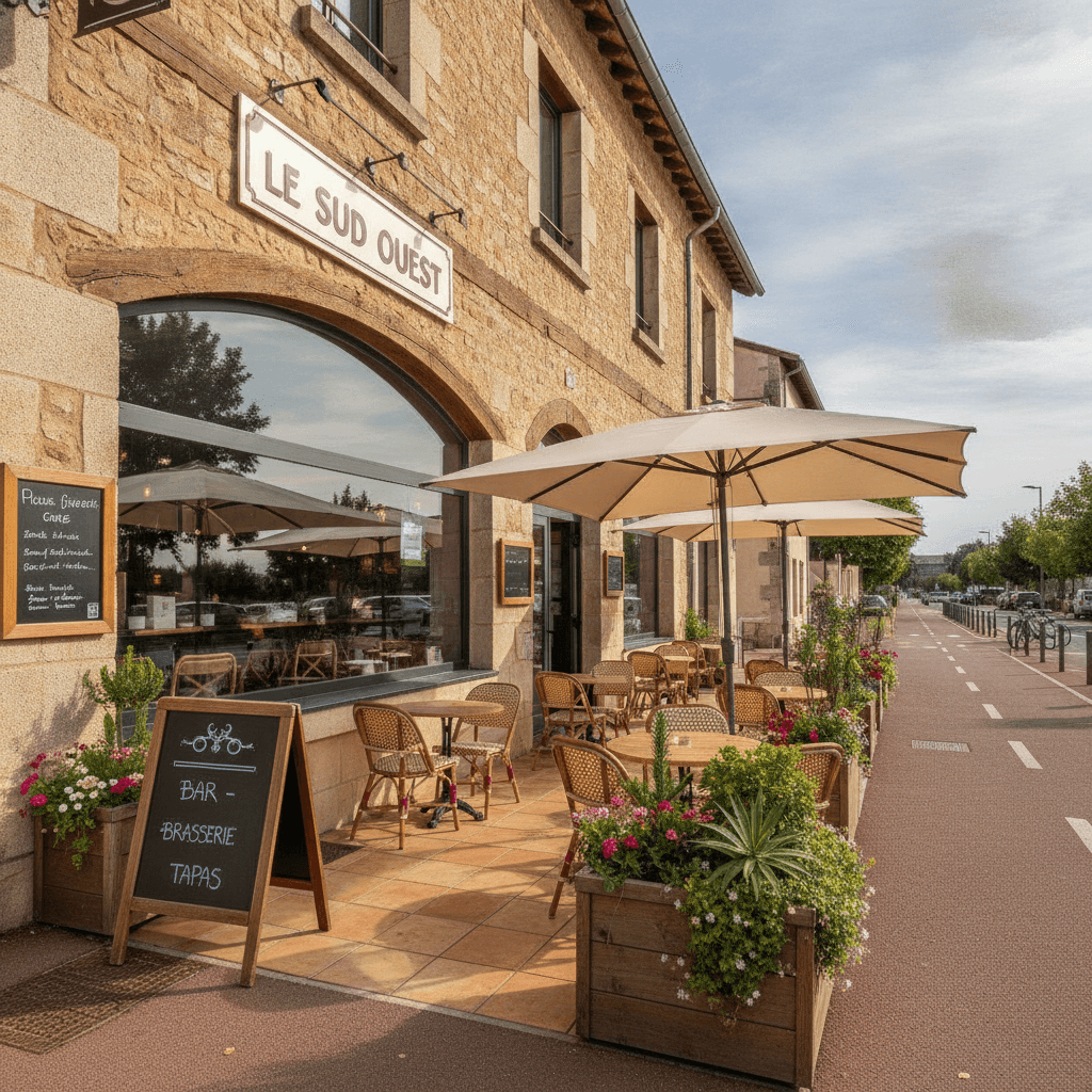 Bar-brasserie 171m² à Landes : terrasse - licence IV - Image 1