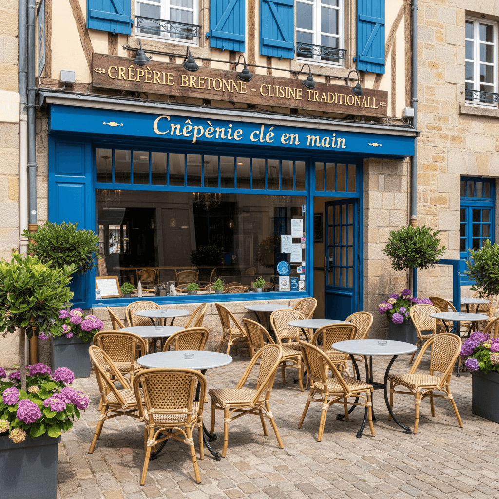 Restaurant à Vannes : terrasse - extraction - Image 1