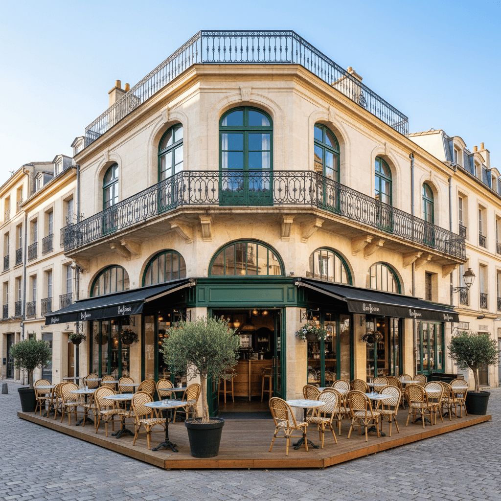 Bar-brasserie 180m² à Montpellier : terrasse - licence IV