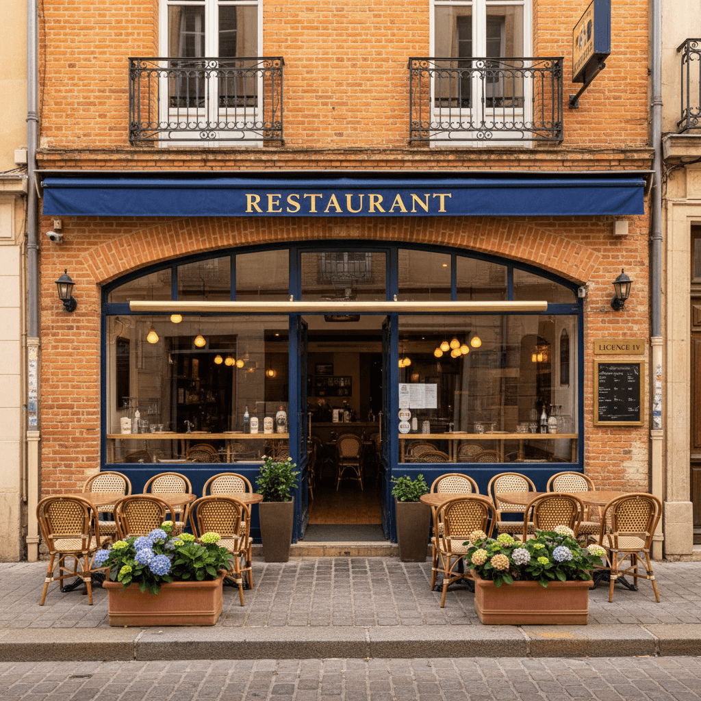 Restaurant à Toulouse : terrasse - licence IV - Image 1