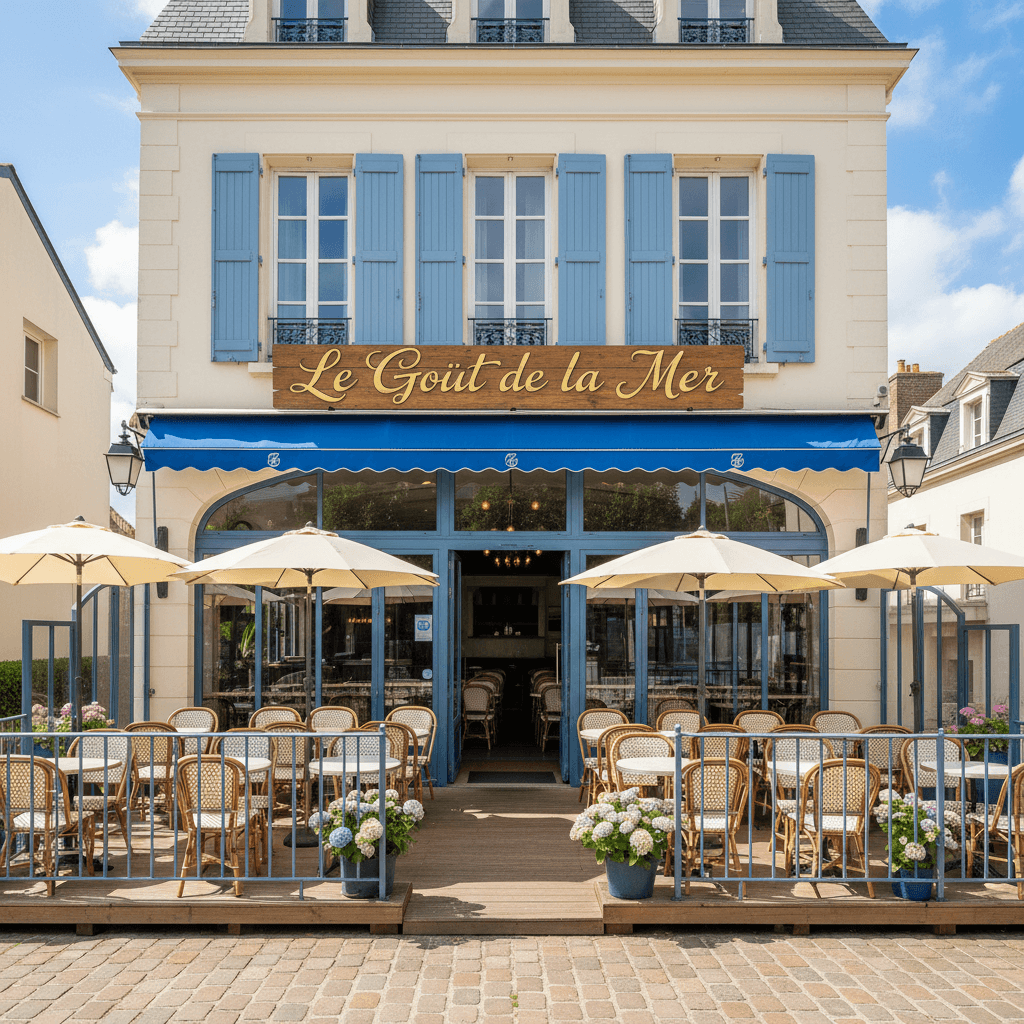 Restaurant à Villers-Sur-Mer : terrasse - extraction - Image 1