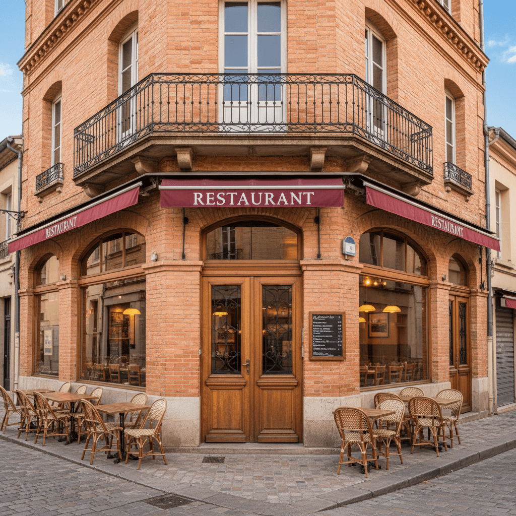 Restaurant 110m² à Toulouse : terrasse - extraction