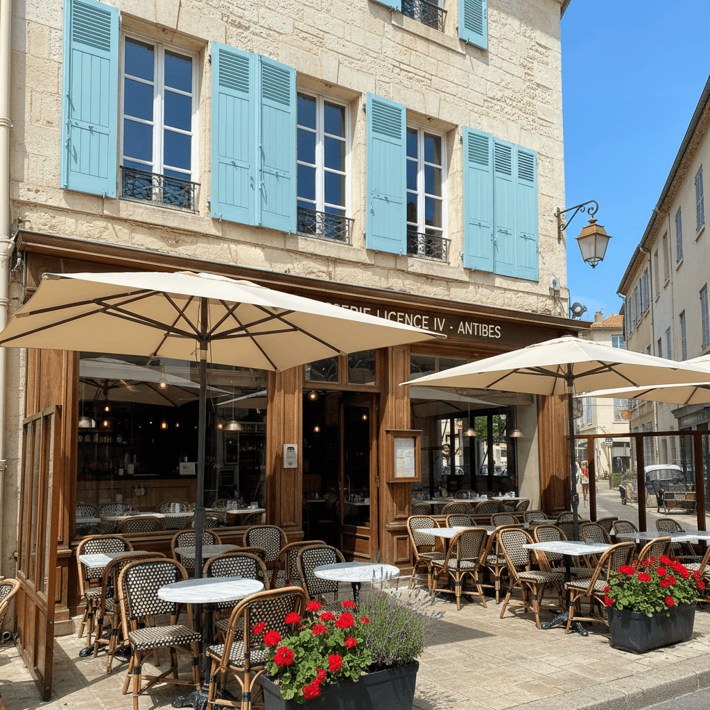 Bar-brasserie à Antibes : terrasse - licence IV - Image 1