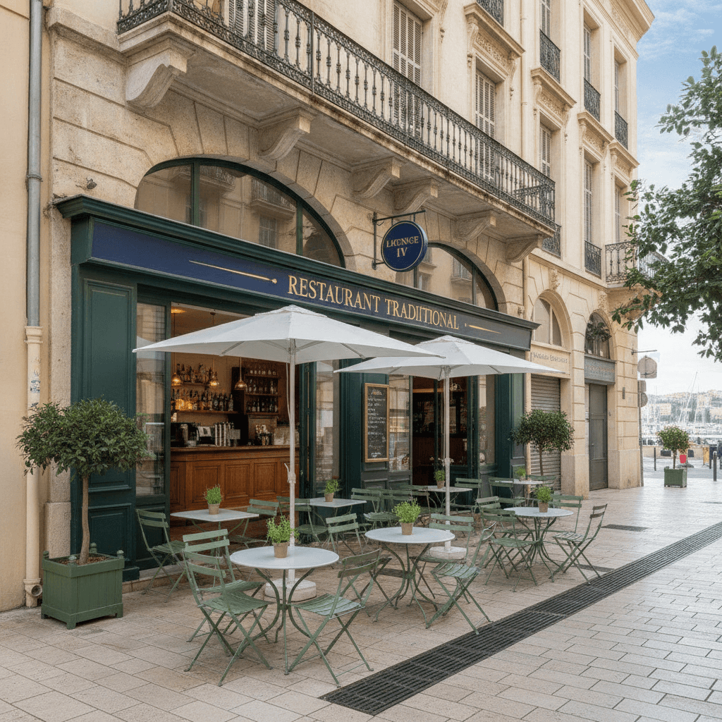 Restaurant 90m² à Nice : terrasse - licence IV