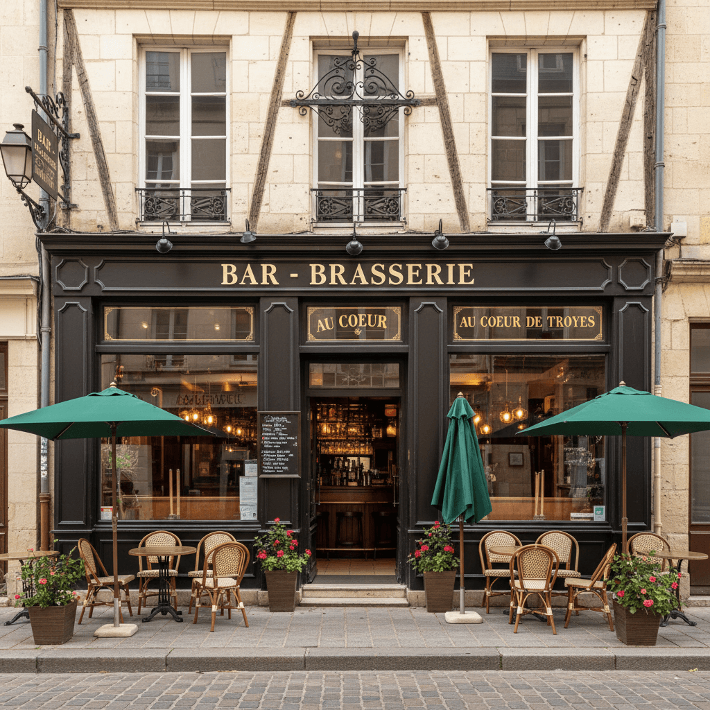 Bar-brasserie 80m² à Troyes : terrasse - licence IV - Image 1