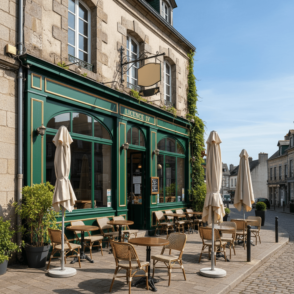 Bar-brasserie à Montauban-De-Bretagne : terrasse - licence IV - Image 1