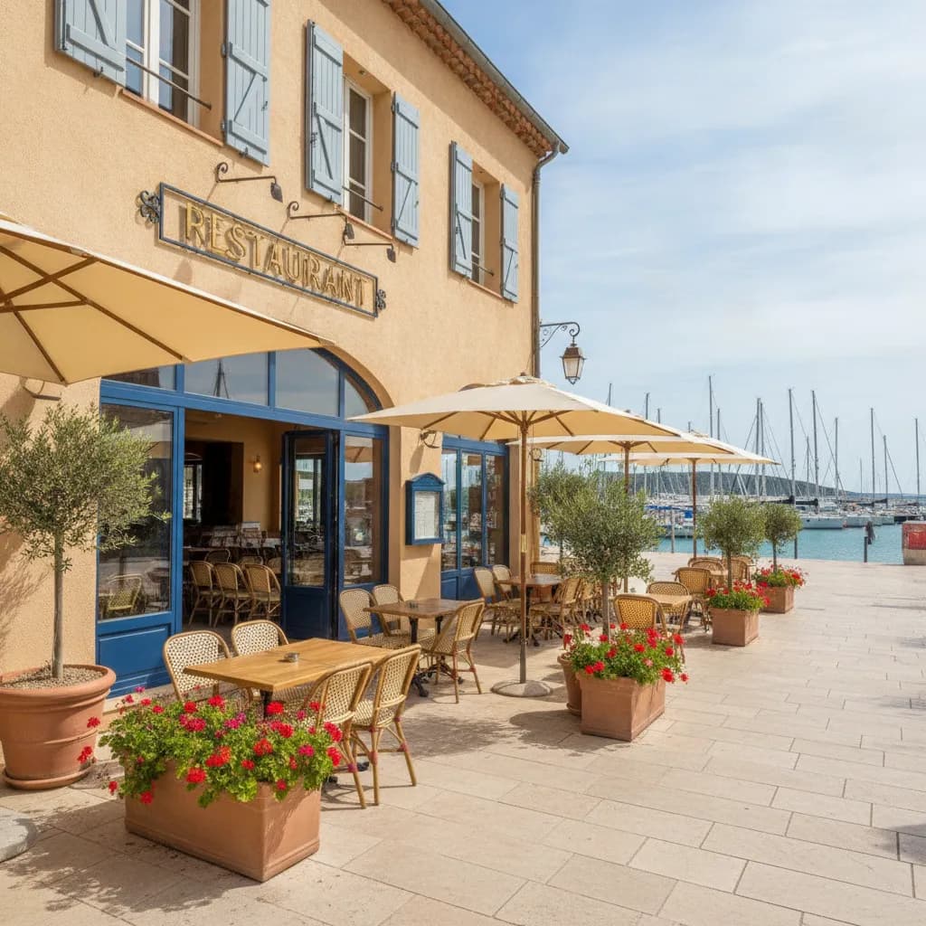 Restaurant 170m² à Bandol : terrasse - parking - Image 1