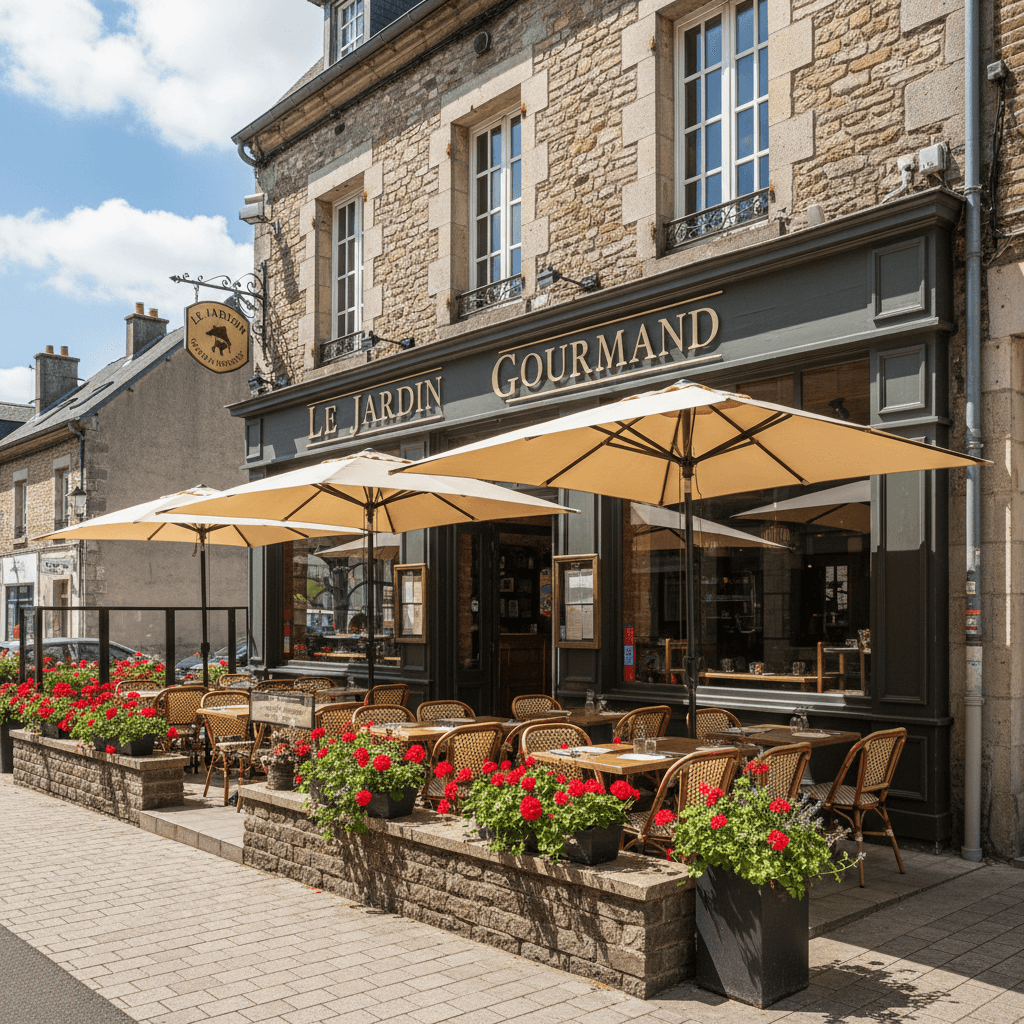 Restaurant 85m² à Jeumont : terrasse - licence IV