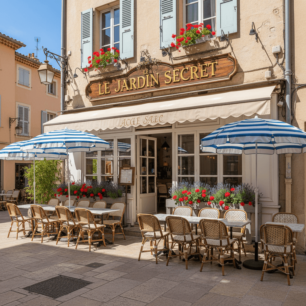 Restaurant 28m² à Antibes : terrasse - extraction - Image 1