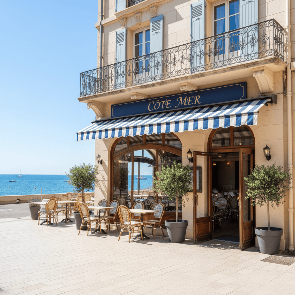 Restaurant 250m² à Cagnes-Sur-Mer : terrasse - licence IV - Image 1