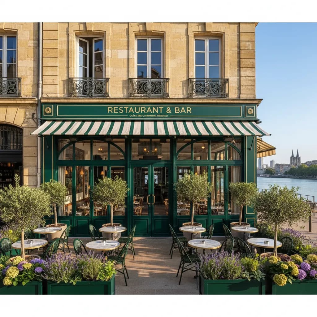 Restaurant à Bordeaux : terrasse - licence IV - Image 1