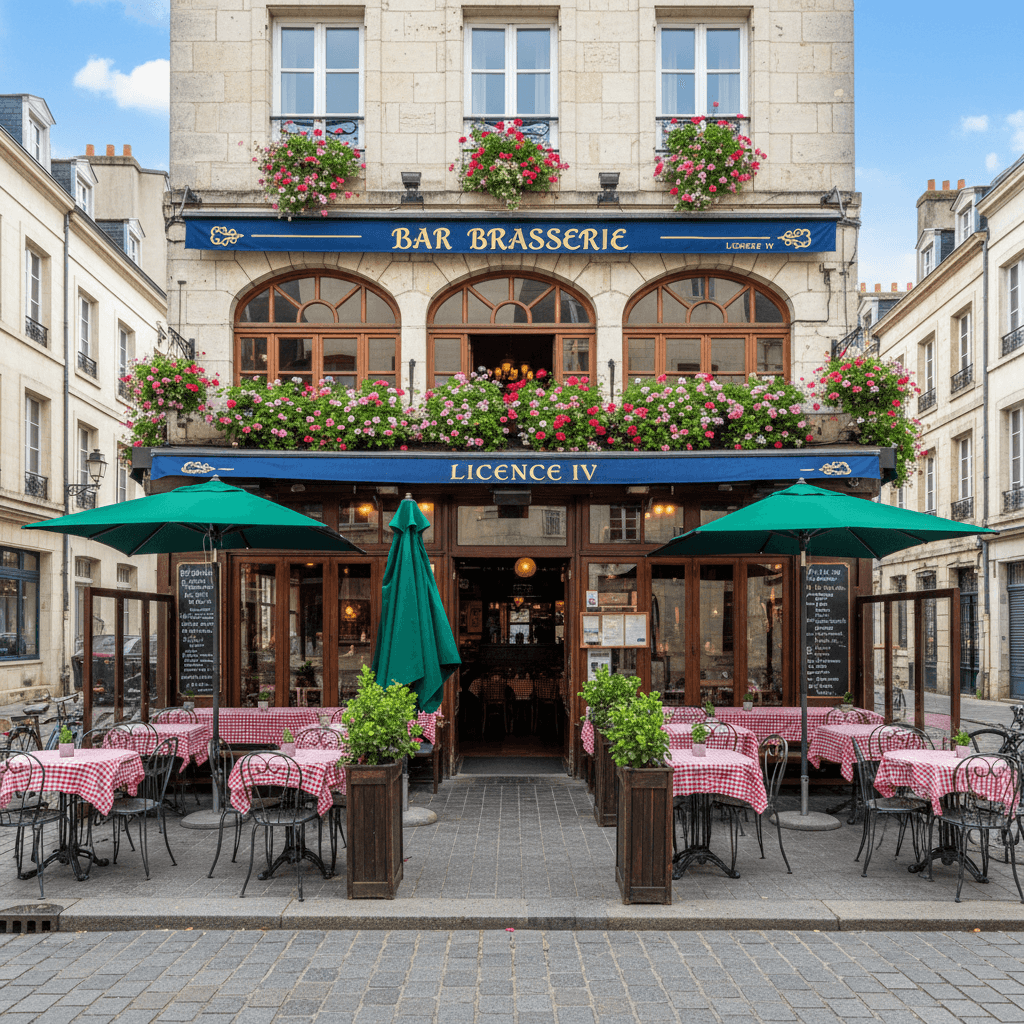 Bar-brasserie 110m² à Nantes : terrasse - licence IV