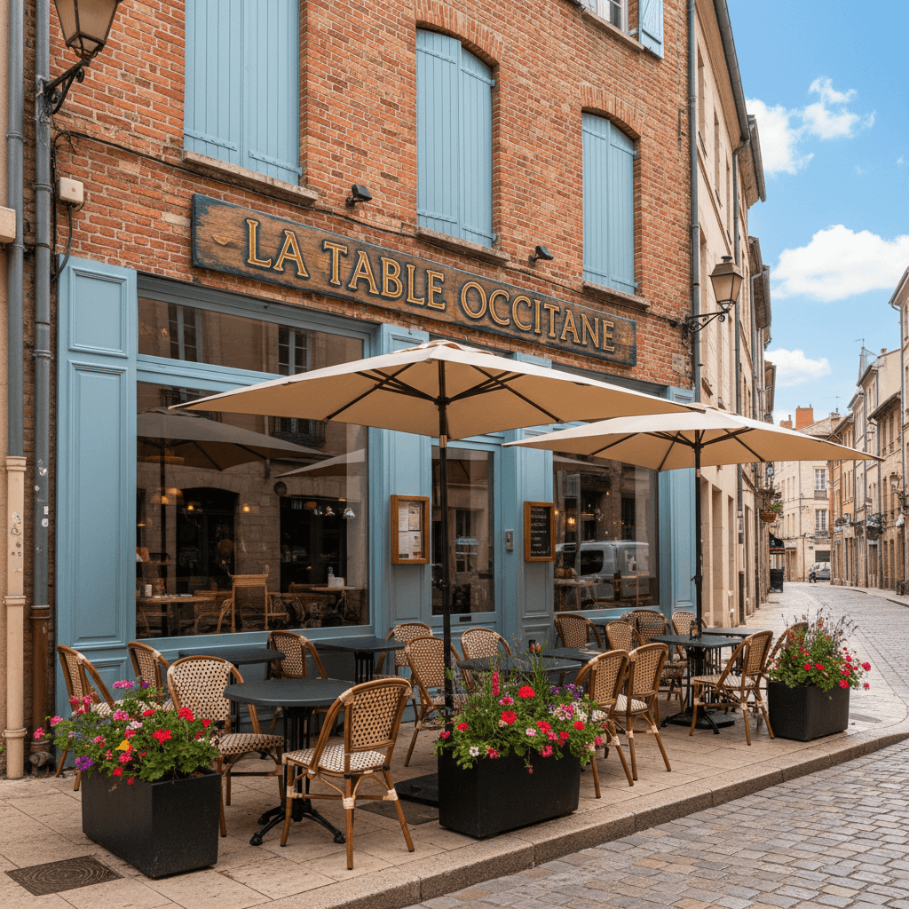 Restaurant à Toulouse : terrasse - extraction