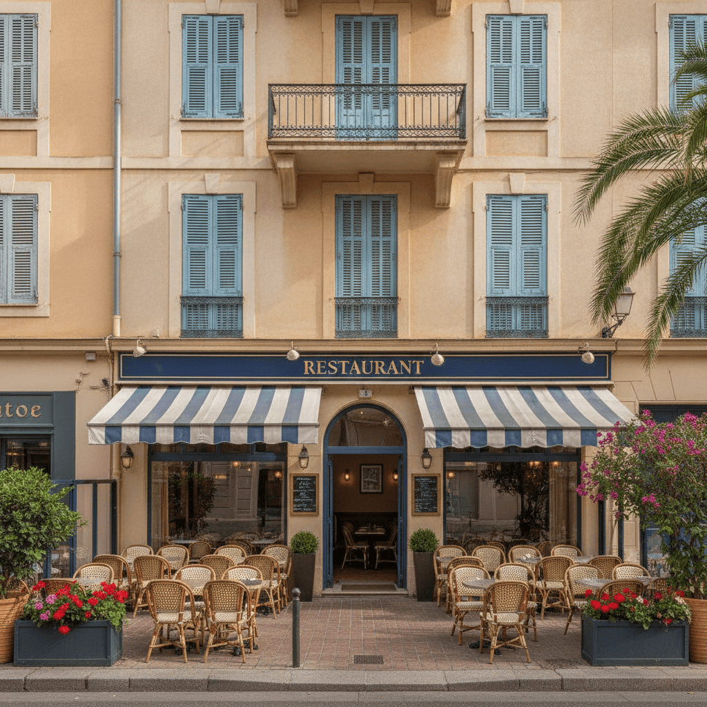 Restaurant 100m² à Nice : terrasse - extraction - Image 1