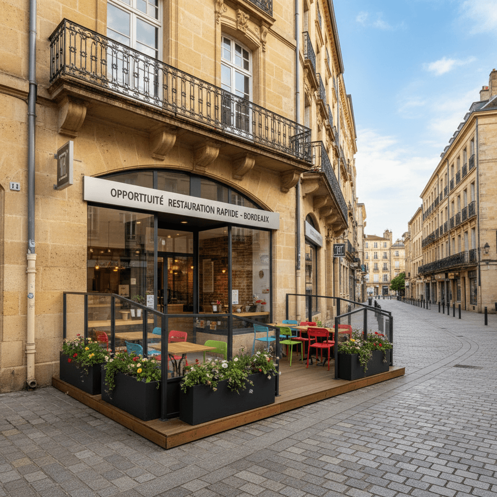 Fast-food 45m² à Bordeaux : extraction - cuisine équipée
