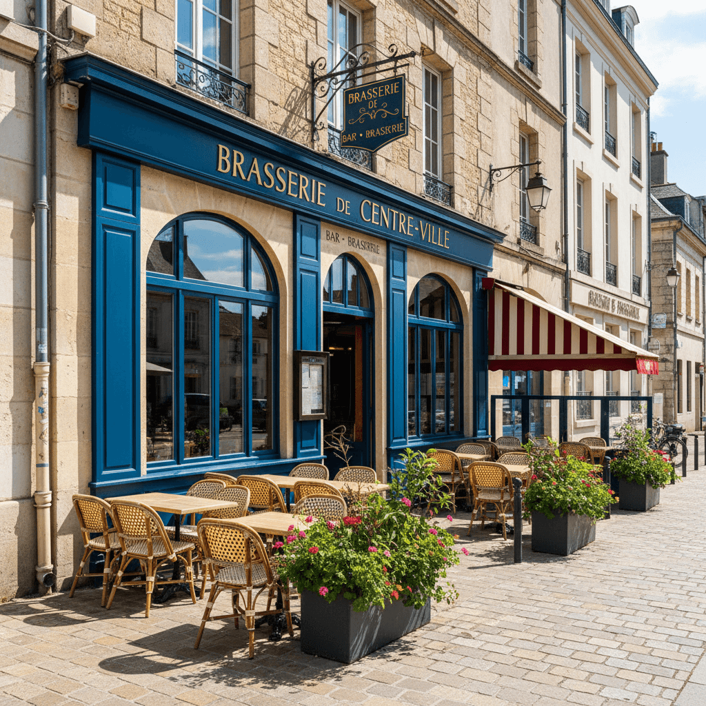 Bar-brasserie à La Roche-Sur-Yon : terrasse - licence IV - Image 1