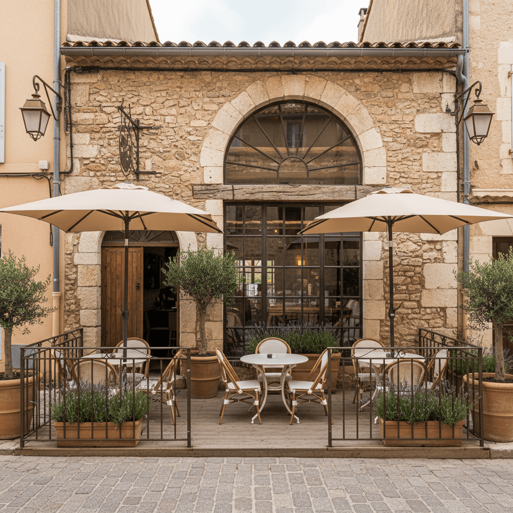 Restaurant 125m² à Marseille : terrasse - extraction