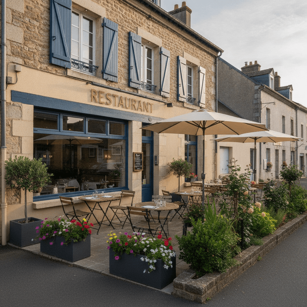 Restaurant 200m² à Montsûrs : terrasse - licence IV - Image 1