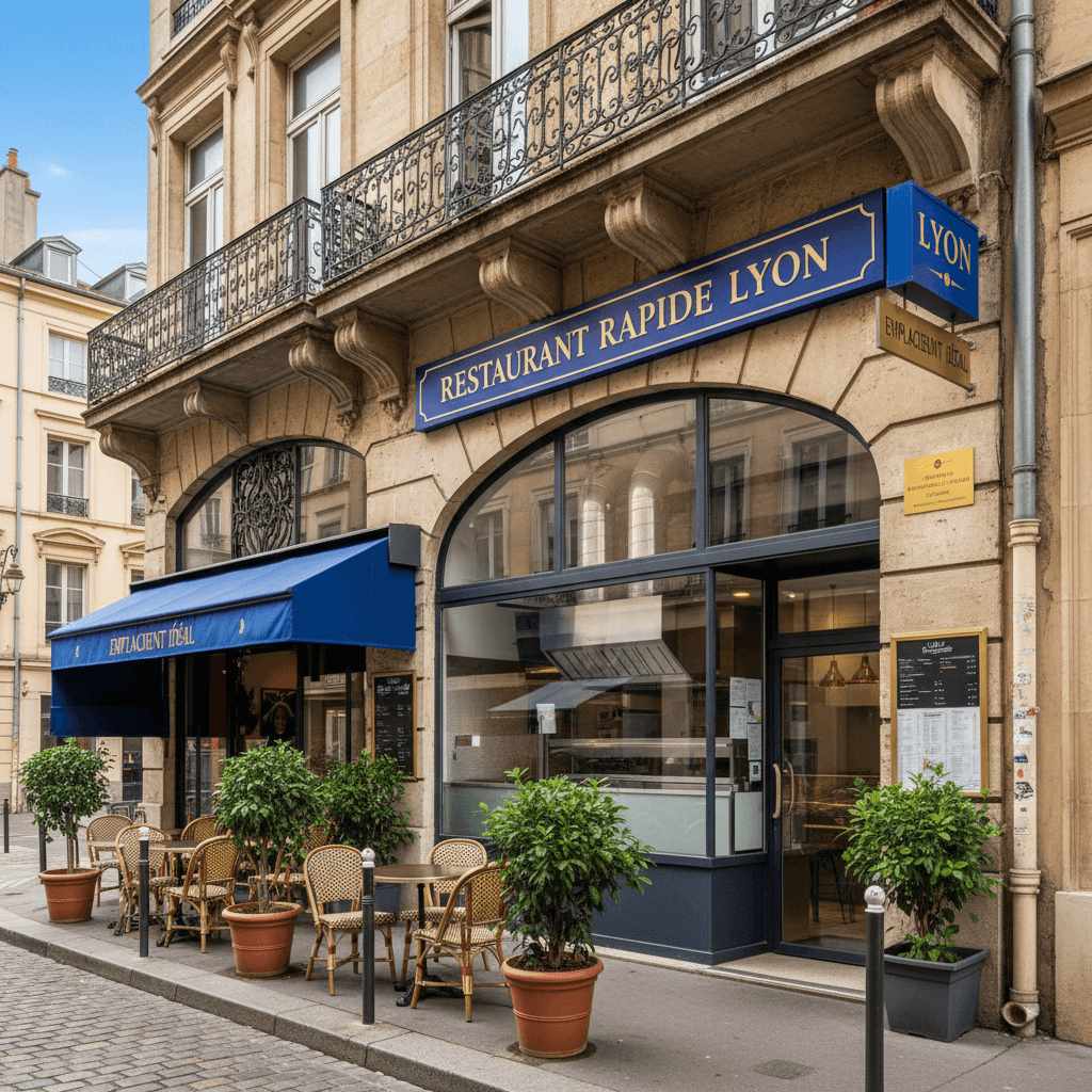Fast-food 80m² à Lyon : extraction - cuisine équipée