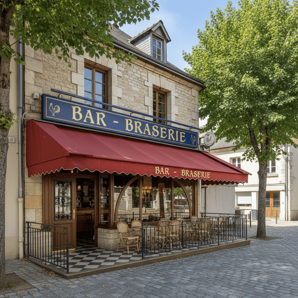 Bar-brasserie 300m² à Les Monts D'Andaine : terrasse - cave/réserve - Image 1